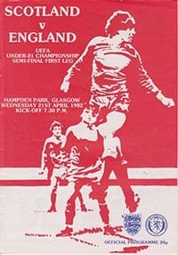 Scotland Youth v England Youth 21-Apr-1982