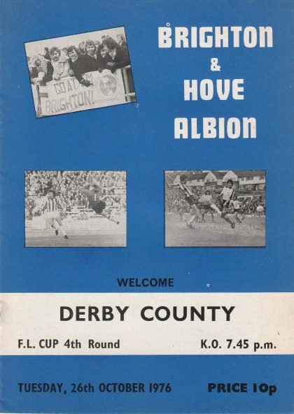 Brighton & Hove Albion v Derby County 26-Oct-1976