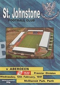 St Johnstone v Aberdeen 13-Feb-1991