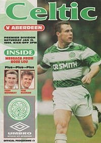 Glasgow Celtic v Aberdeen 15-Jan-1994