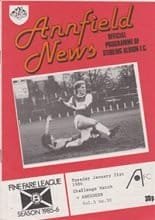 Stirling Albion v Aberdeen 21-Jan-1986