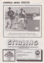 Stirling Albion v Aberdeen 30-Jul-1988