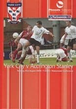 York City v Accrington Stanley 31-Aug-2004