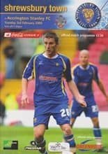 Shrewsbury Town v Accrington Stanley 03-Feb-2009