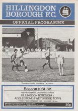 Hillingdon Borough v Addlestone & Weybridge Town 29-Sep-1981