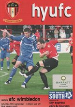 Hayes & Yeading United v AFC Wimbledon 20-Sep-2008