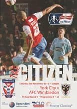 York City v AFC Wimbledon 03-Nov-2012