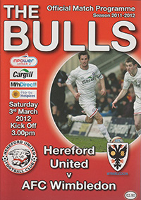 Hereford United v AFC Wimbledon 03-Mar-2012