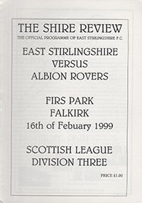 East Stirling v Albion Rovers 16-Feb-1999