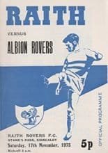 Raith Rovers v Albion Rovers 17-Nov-1973