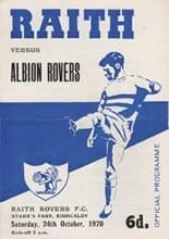 Raith Rovers v Albion Rovers 24-Oct-1970