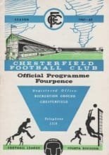 Chesterfield v Aldershot 13-Jan-1962