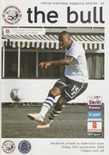 Hereford United v Aldershot Town 13-Sep-2013