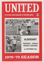 Hereford United v Aldershot 21-Oct-1978