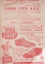 York City v Aldershot 23-Nov-1963