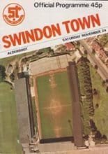 Swindon Town v Aldershot 24-Nov-1984