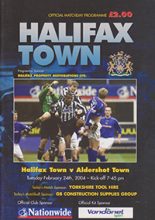 Halifax Town v Aldershot Town 24-Feb-2004