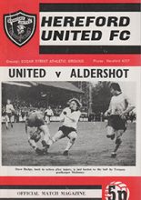 Hereford United v Aldershot 25-Nov-1972