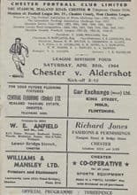 Chester v Aldershot 25-Apr-1964