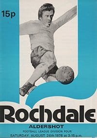 Rochdale v Aldershot 26-Aug-1978