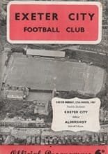 Exeter City v Aldershot 27-Mar-1967