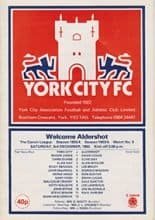 York City v Aldershot 03-Dec-1983