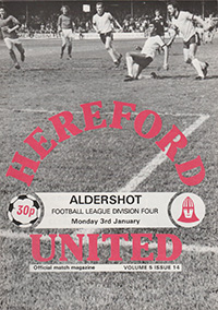 Hereford United v Aldershot 03-Jan-1983