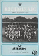 Rochdale v Aldershot 04-Oct-1981