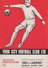 York City v Aldershot 04-Nov-1968