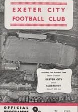 Exeter City v Aldershot 05-Oct-1968