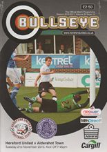 Hereford United v Aldershot Town 02-Nov-2010