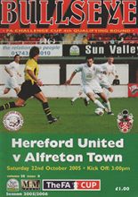 Hereford United v Alfreton Town 22-Oct-2005