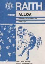 Raith Rovers v Alloa Athletic 11-Oct-1975