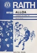 Raith Rovers v Alloa Athletic 12-Apr-1975