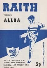 Raith Rovers v Alloa Athletic 13-Oct-1973