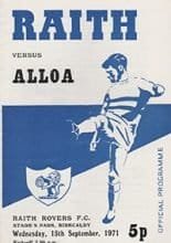 Raith Rovers v Alloa Athletic 15-Sep-1971