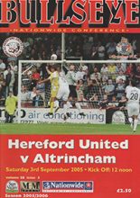 Hereford United v Altrincham 03-Sep-2005