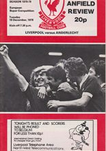 Liverpool v Anderlecht 19-Dec-1978
