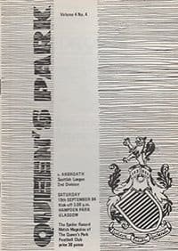 Queens Park v Arbroath 15-Sep-1984