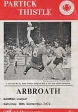 Partick Thistle v Arbroath 16-Sep-1972