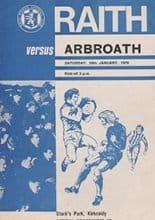 Raith Rovers v Arbroath 24-Jan-1976