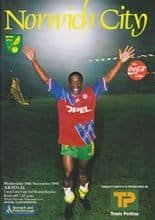 Norwich City v Arsenal 10-Nov-1993