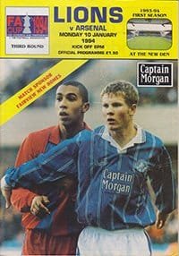Millwall v Arsenal 10-Jan-1994