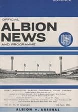 West Bromwich Albion v Arsenal 11-Apr-1966