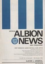 West Bromwich Albion v Arsenal 19-Oct-1968