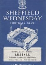 Sheffield Wednesday v Arsenal 01-Mar-1969