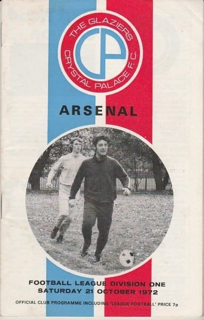 Crystal Palace v Arsenal 21-Oct-1972