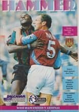 West Ham United v Arsenal 25-Sep-1994