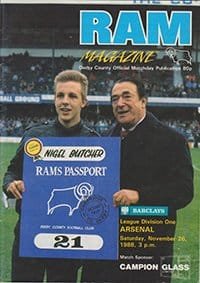Derby County v Arsenal 26-Nov-1988