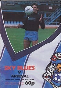 Coventry City v Arsenal 26-Aug-1986